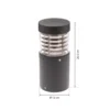 Lucande Lámpara sobremuro LED Lucius, 27 cm, antracita, IP54