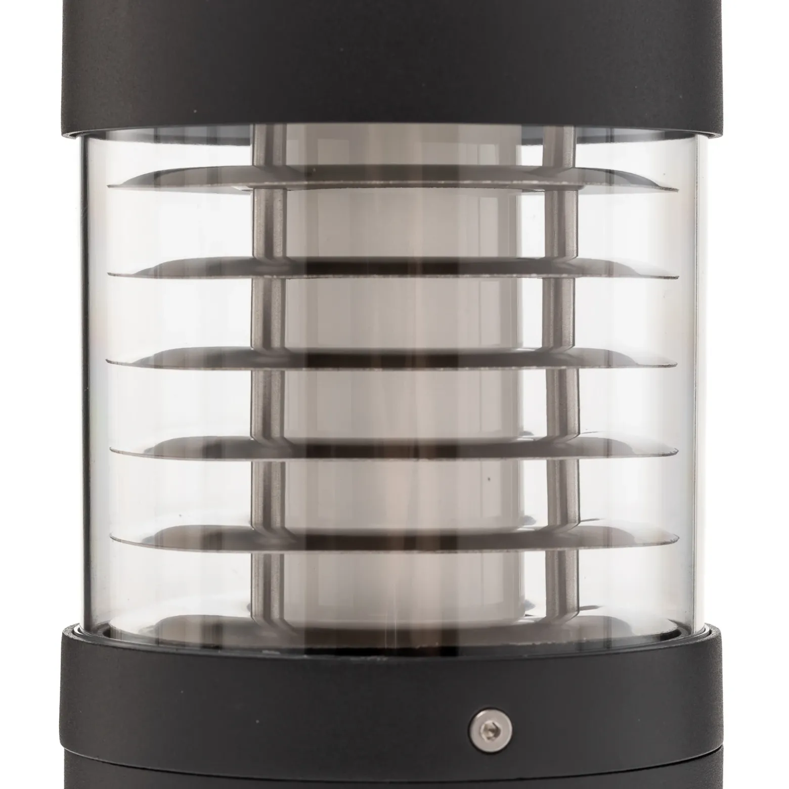 Lucande Lámpara sobremuro LED Lucius, 27 cm, antracita, IP54