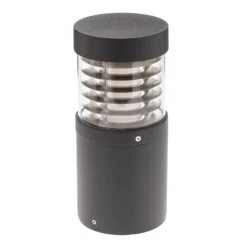 Lucande Lámpara sobremuro LED Lucius, 27 cm, antracita, IP54