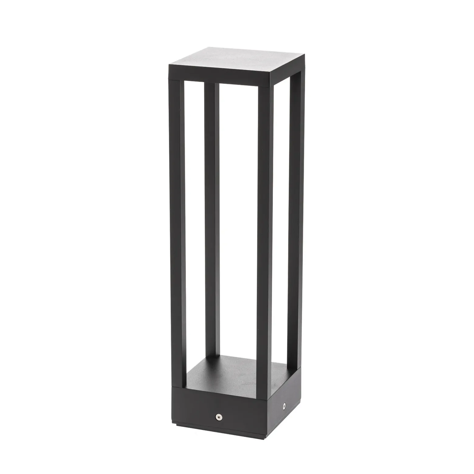 Lucande lámpara sobremuro LED Carlota, 50 cm, antracita, aluminio