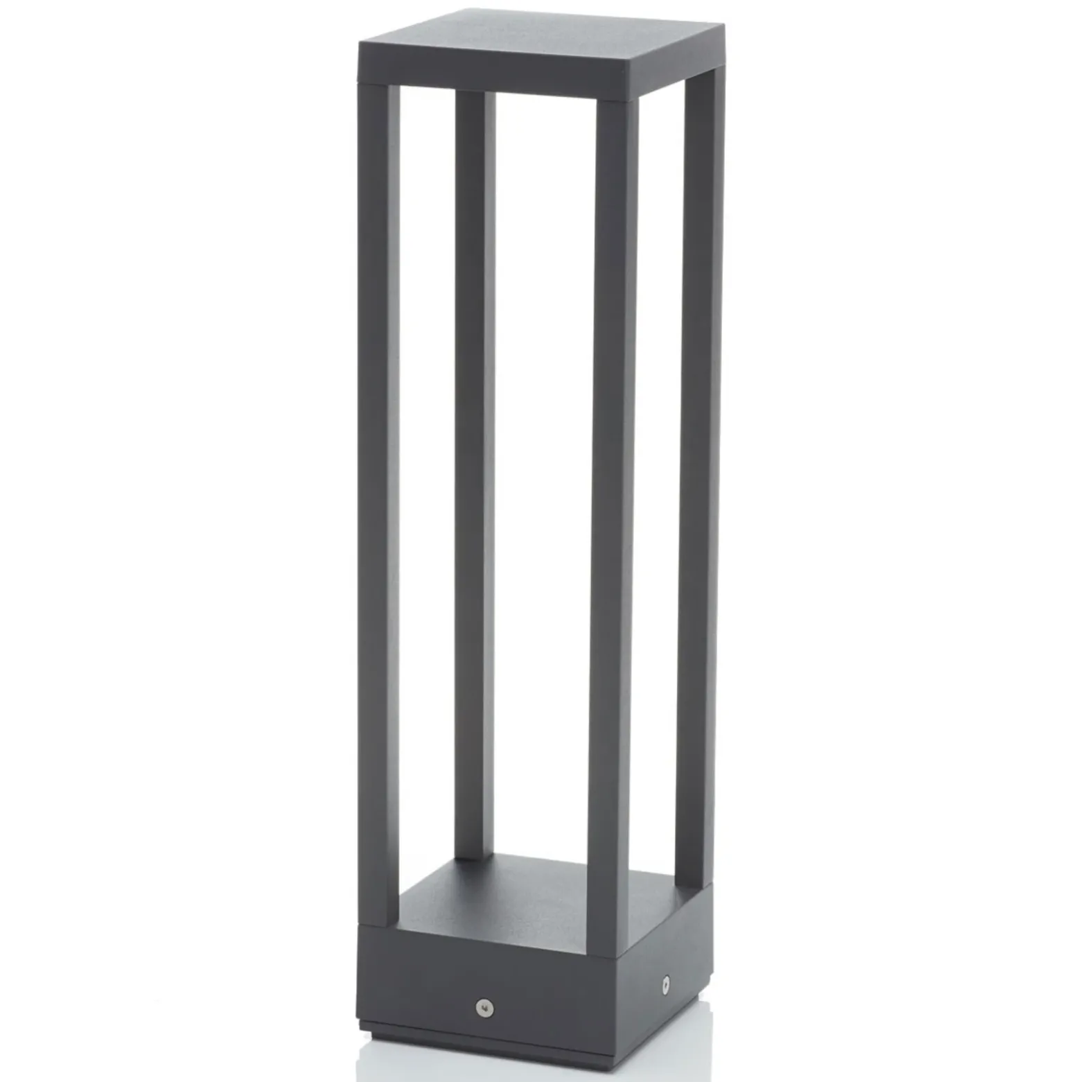 Lucande lámpara sobremuro LED Carlota, 50 cm, antracita, aluminio