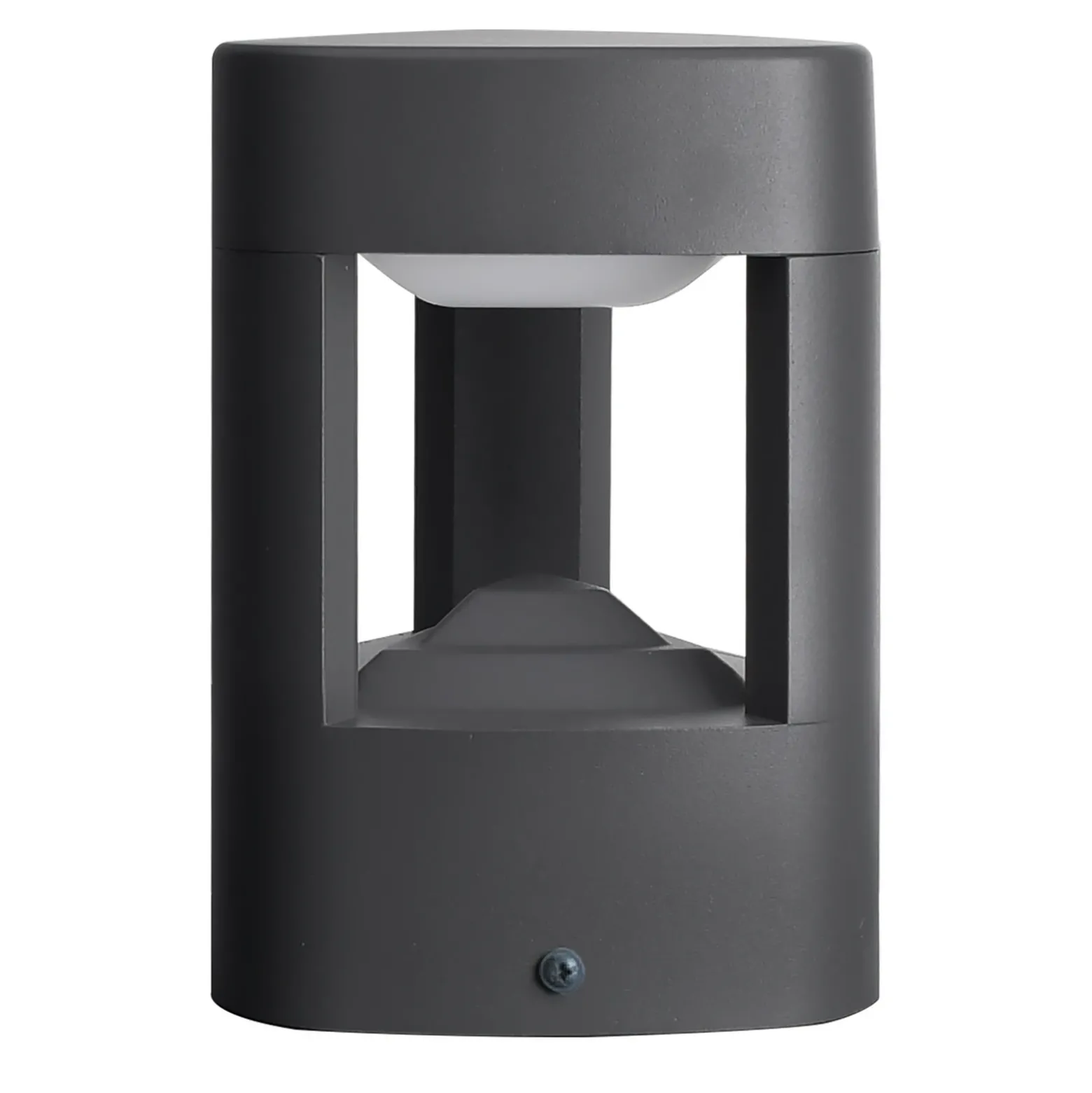 Lucande lámpara sobremuro LED Pirron, 20 cm, triangular, IP54