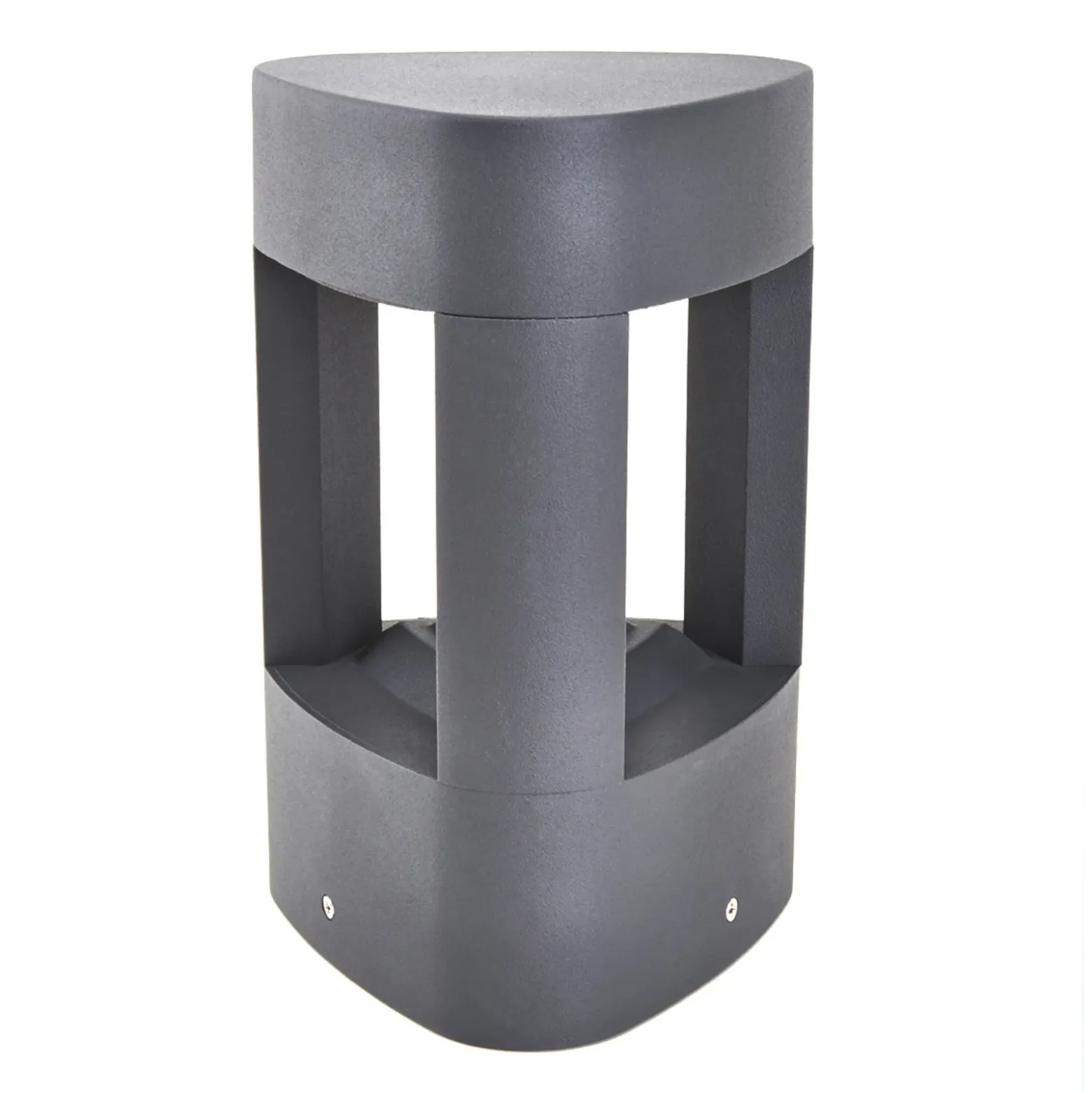Lucande lámpara sobremuro LED Pirron, 20 cm, triangular, IP54