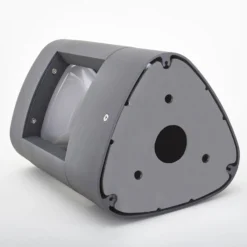 Lucande lámpara sobremuro LED Pirron, 20 cm, triangular, IP54