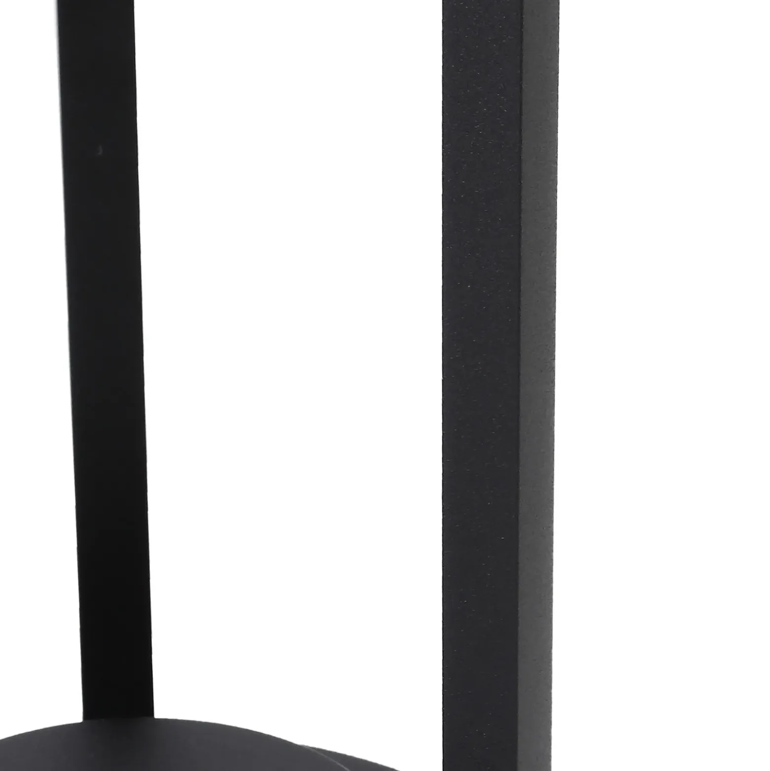 Lucande, lámpara solar LED para caminos Nilea, Ø 16 cm, negra, sensor