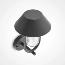 Lucande Olinum aplique de exterior, gris oscuro