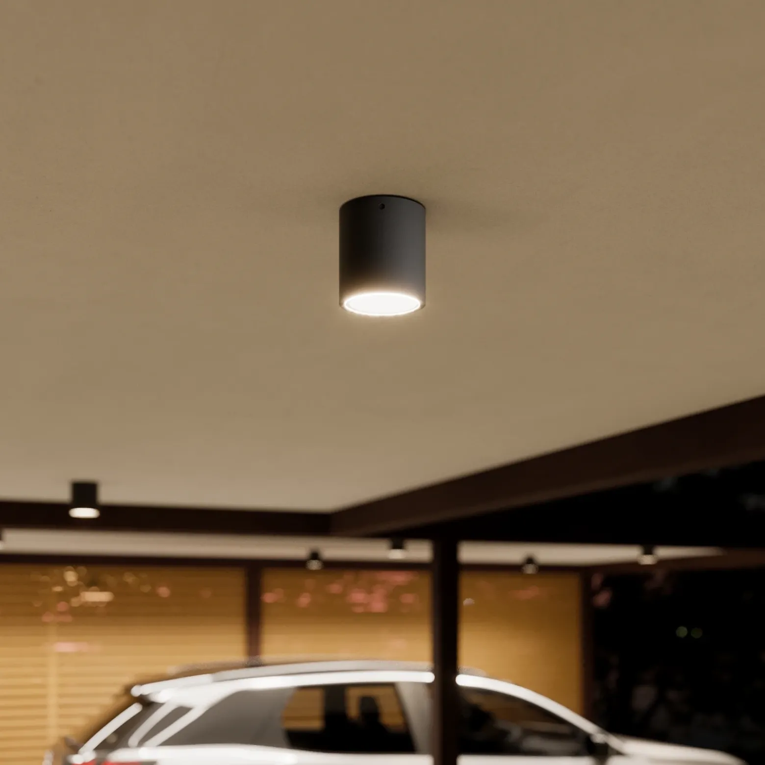 Lucande plafón LED Meret, redondo, antracita, metal