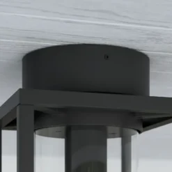 Lucande, plafón para exterior Ferda, 29 cm, antracita, IP44