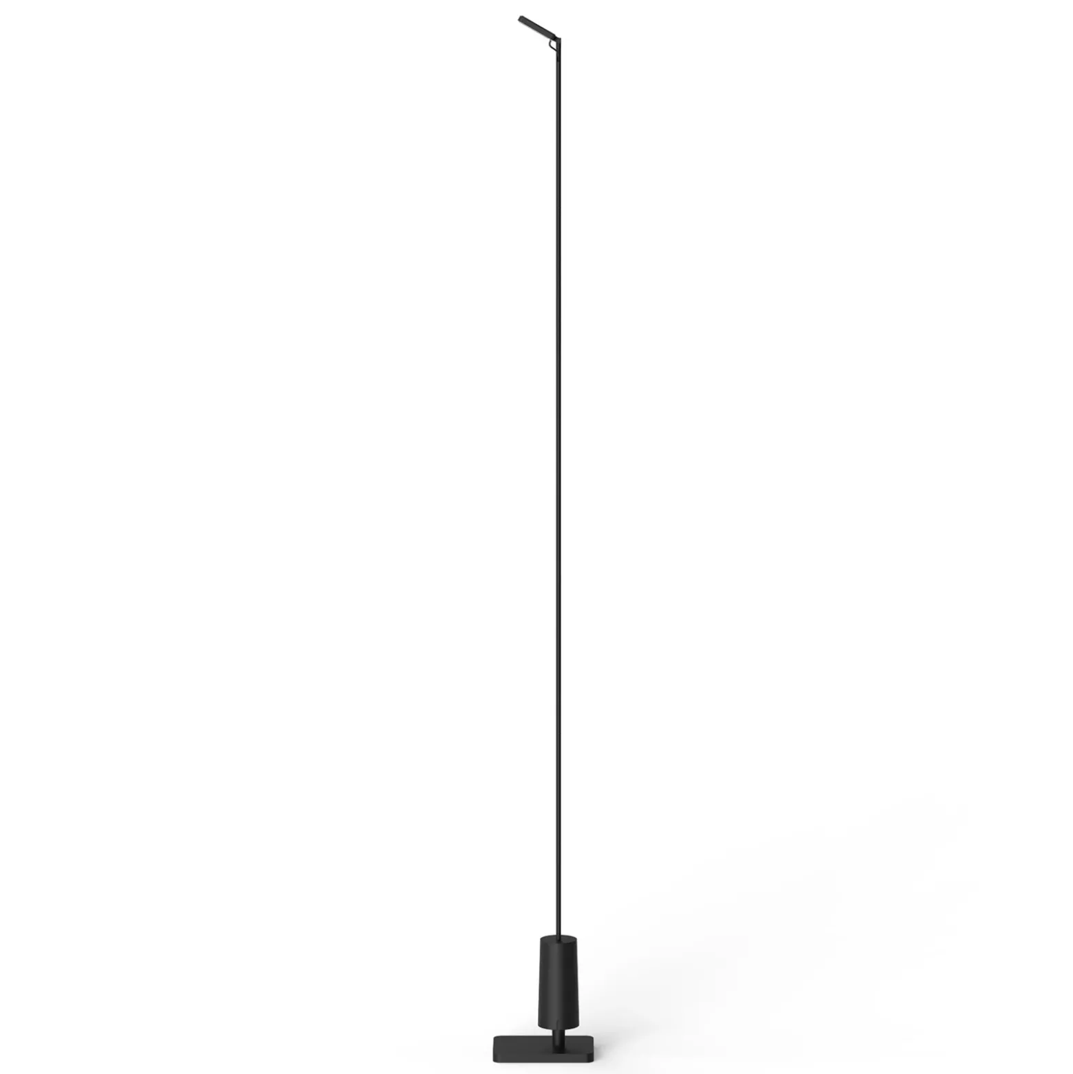 Luceplan Bolardo luminoso LED Flia, 120 cm de altura, negro, plástico