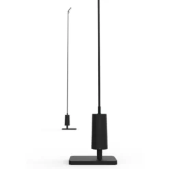 Luceplan Bolardo luminoso LED Flia, 120 cm de altura, negro, plástico