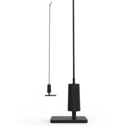Luceplan Bolardo luminoso LED Flia, 75 cm de altura, negro, plástico