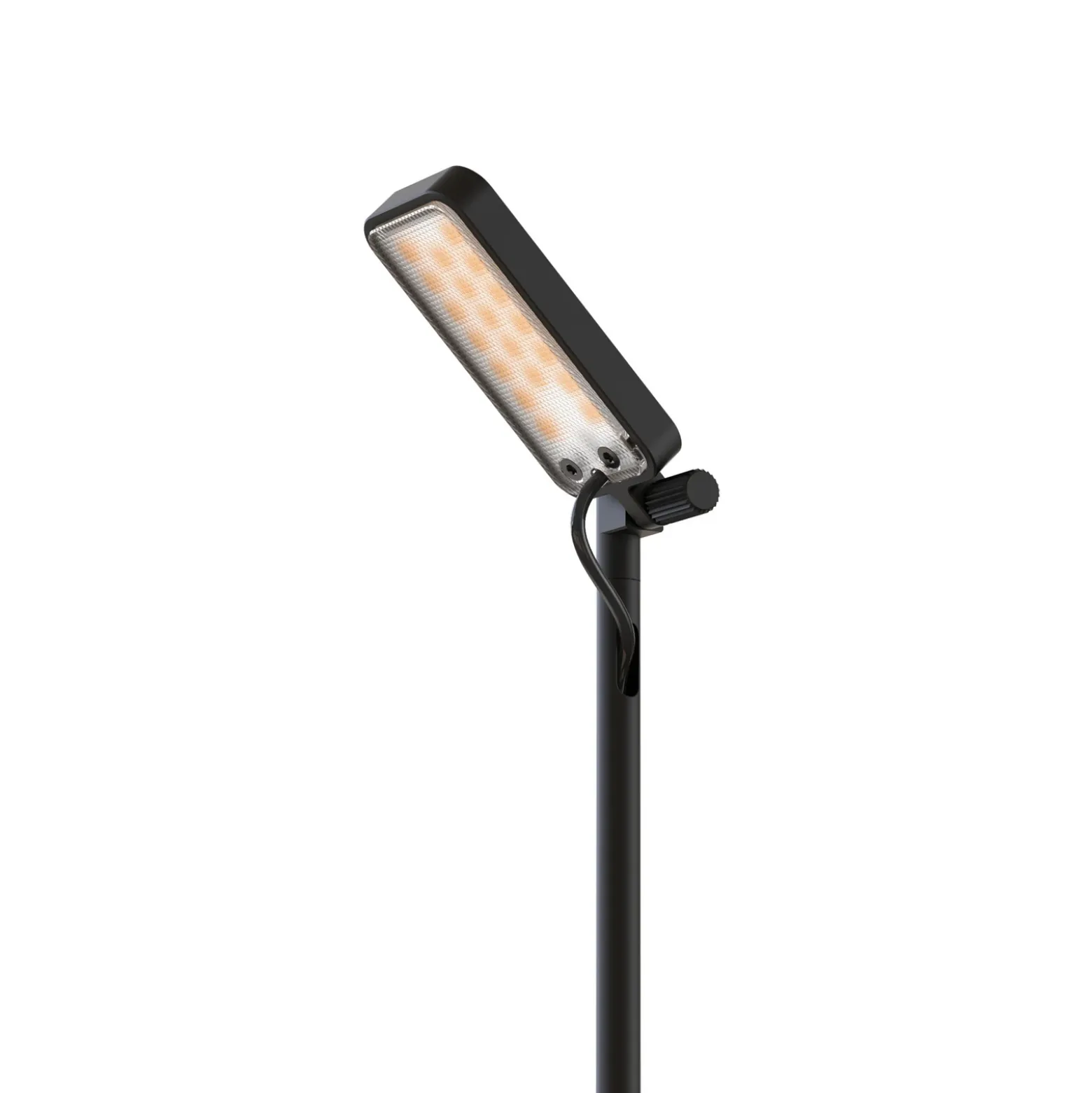 Luceplan Bolardo luminoso LED Flia, 75 cm de altura, negro, plástico