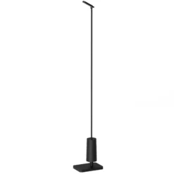 Luceplan Bolardo luminoso LED Flia, 75 cm de altura, negro, plástico