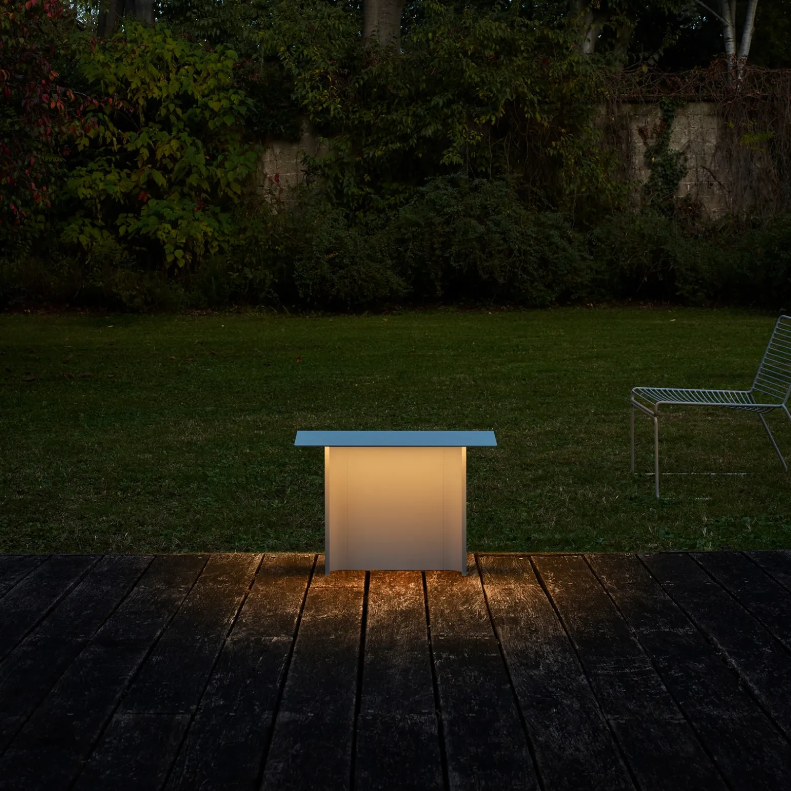 Luceplan Fienile baliza LED 32cm gris claro