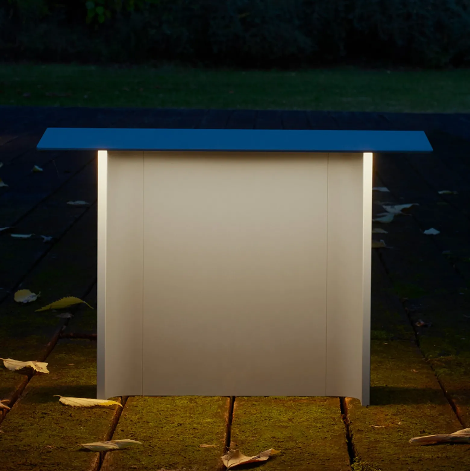 Luceplan Fienile baliza LED 32cm gris claro