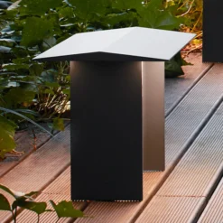 Luceplan Fienile baliza LED 32cm gris oscuro