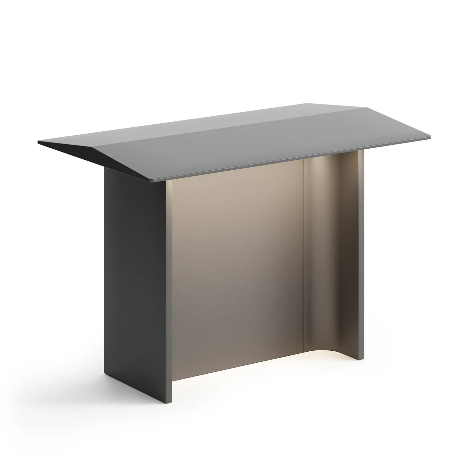 Luceplan Fienile baliza LED 32cm gris oscuro