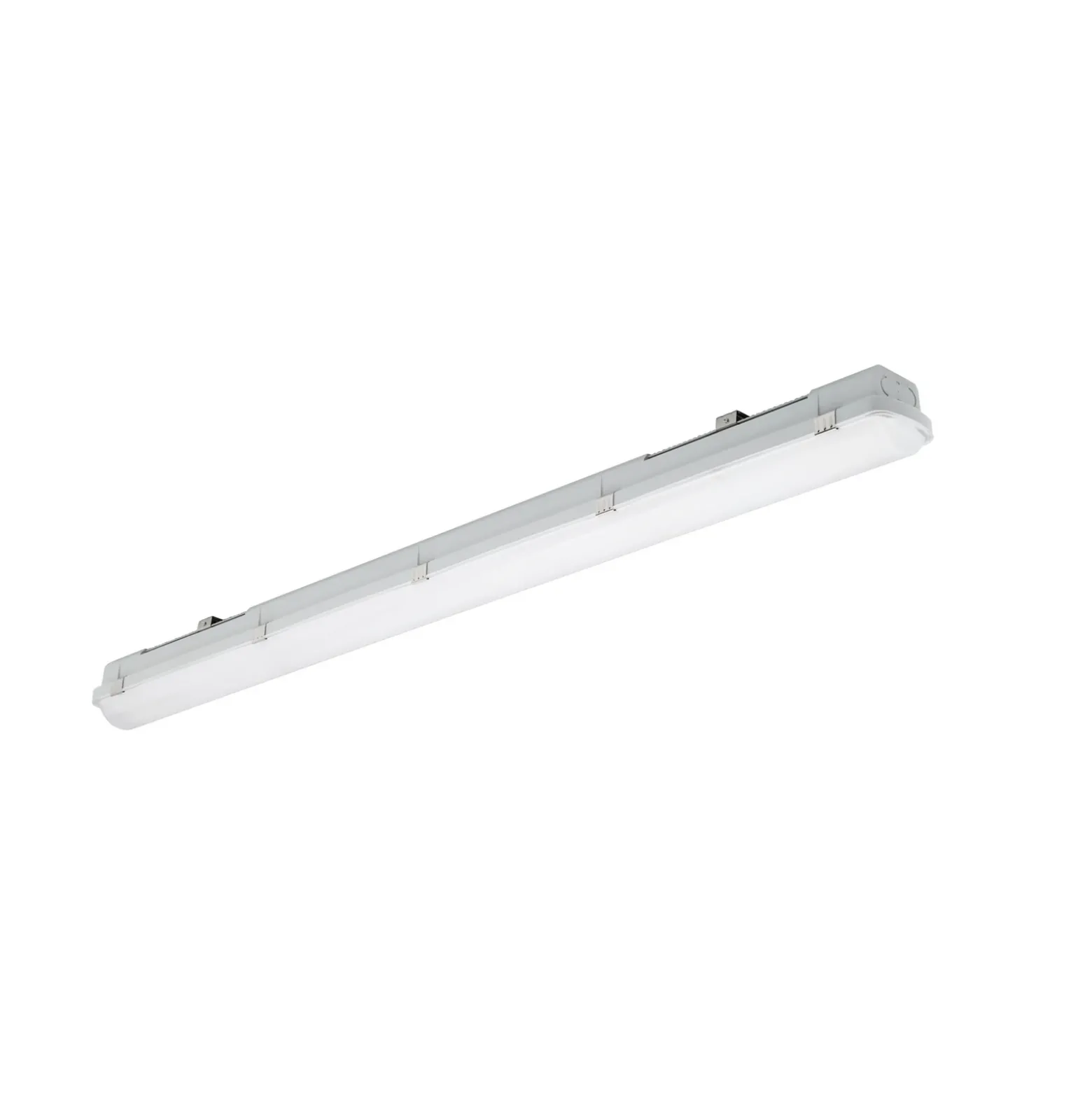 Luminaria LED con difusor para empotrar RESISTO, gris, 120 cm, 17 W, 840, IP66