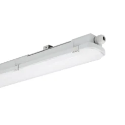 Luminaria LED con difusor RESISTO, gris claro, 120 cm, 17 W, 840 IP66