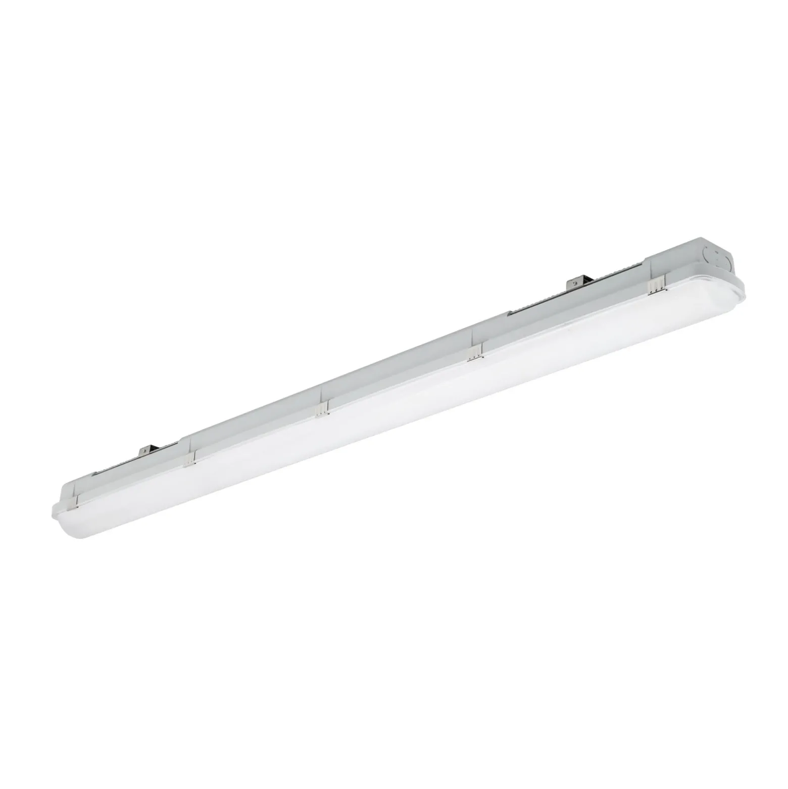 Luminaria LED con difusor RESISTO, gris claro, 120 cm, 17 W, 840 IP66