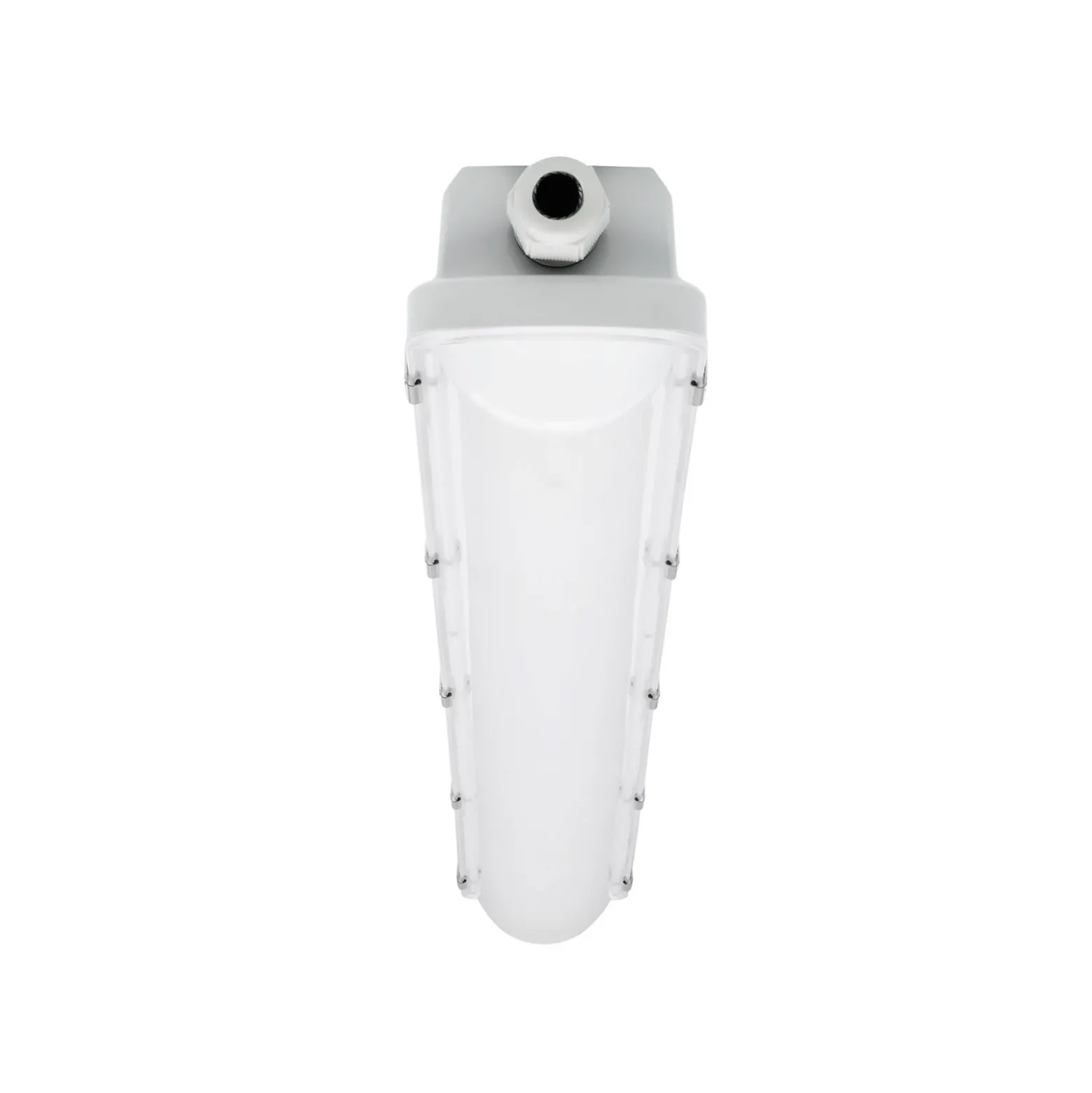 Luminaria LED con difusor RESISTO, gris claro, 120 cm, 17 W, 840 IP66