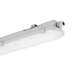 Luminaria LED con difusor RESISTO, gris claro, 65 cm, 15 W, 840, IP66