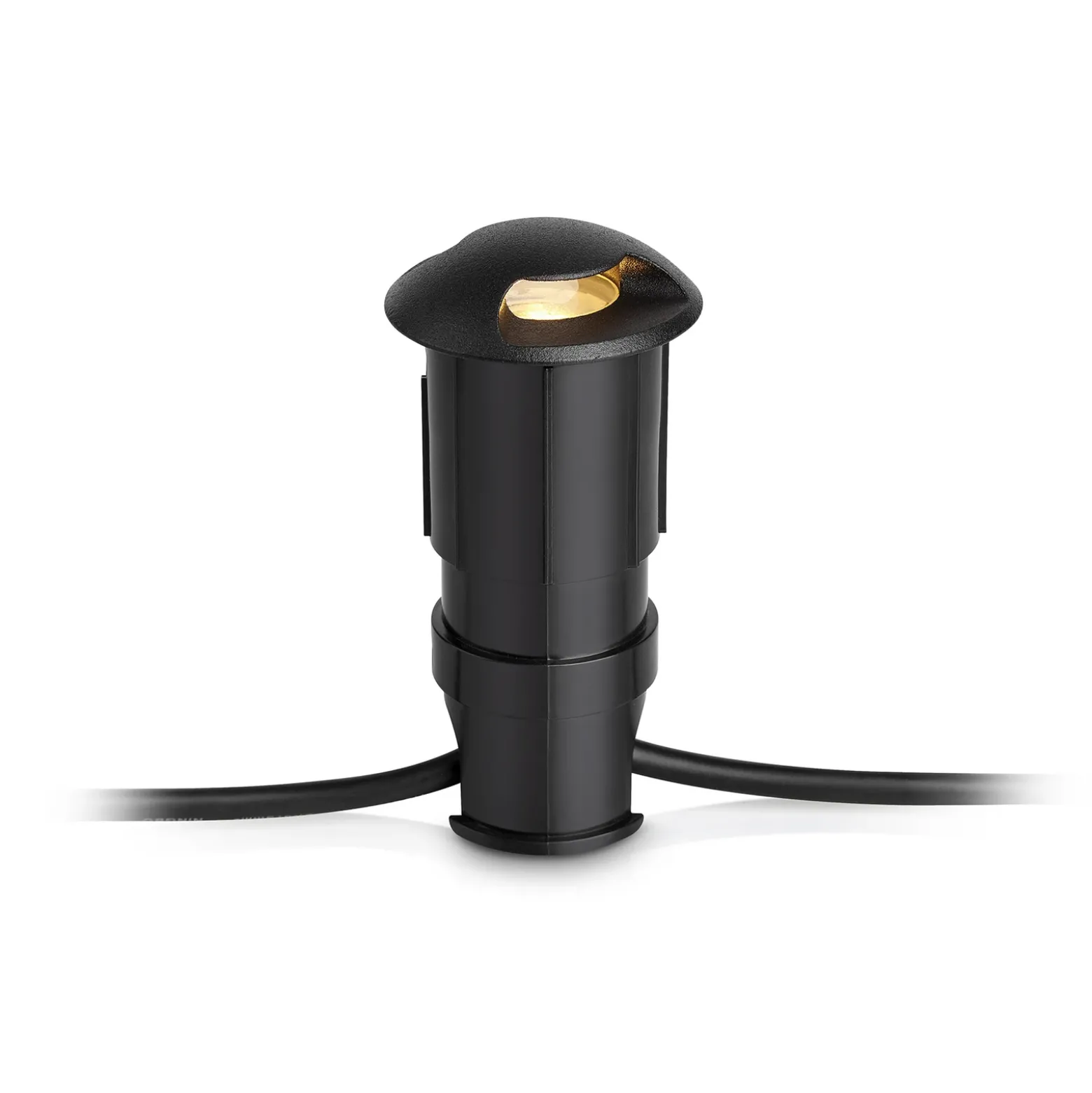 Luz de peldaño de jardín 24 LED Luz de peldaño negra 0.8W