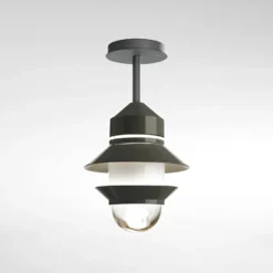 MARSET Plafón para exterior Santorini, IP65, gris