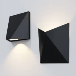 Maytoni Beekman aplique LED exterior 3.000 K negro