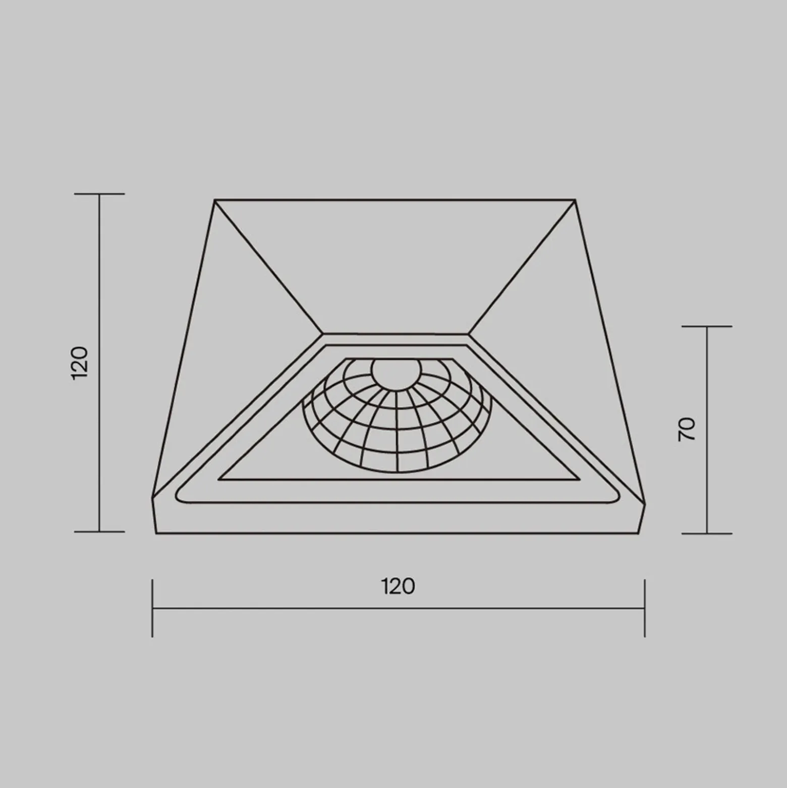 Maytoni Beekman aplique LED exterior 3.000 K negro
