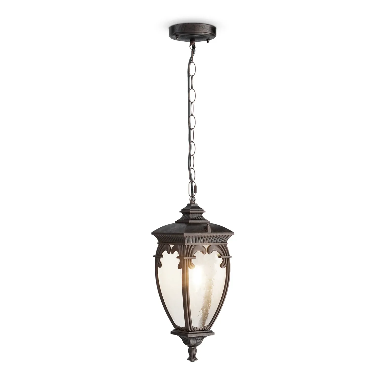 Maytoni Fleur lámpara colgante exterior, bronce