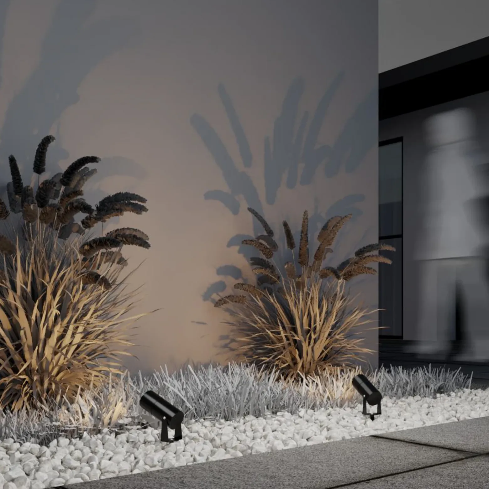Maytoni Foco LED con pica Berna, grafito, Ø5,5cm, 5W, IP65