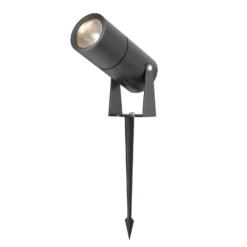 Maytoni Foco LED con pica Berna, grafito, Ø5,5cm, 5W, IP65