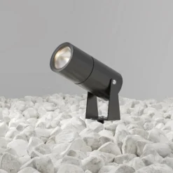 Maytoni Foco LED con pica Berna, grafito, Ø5,5cm, 5W, IP65