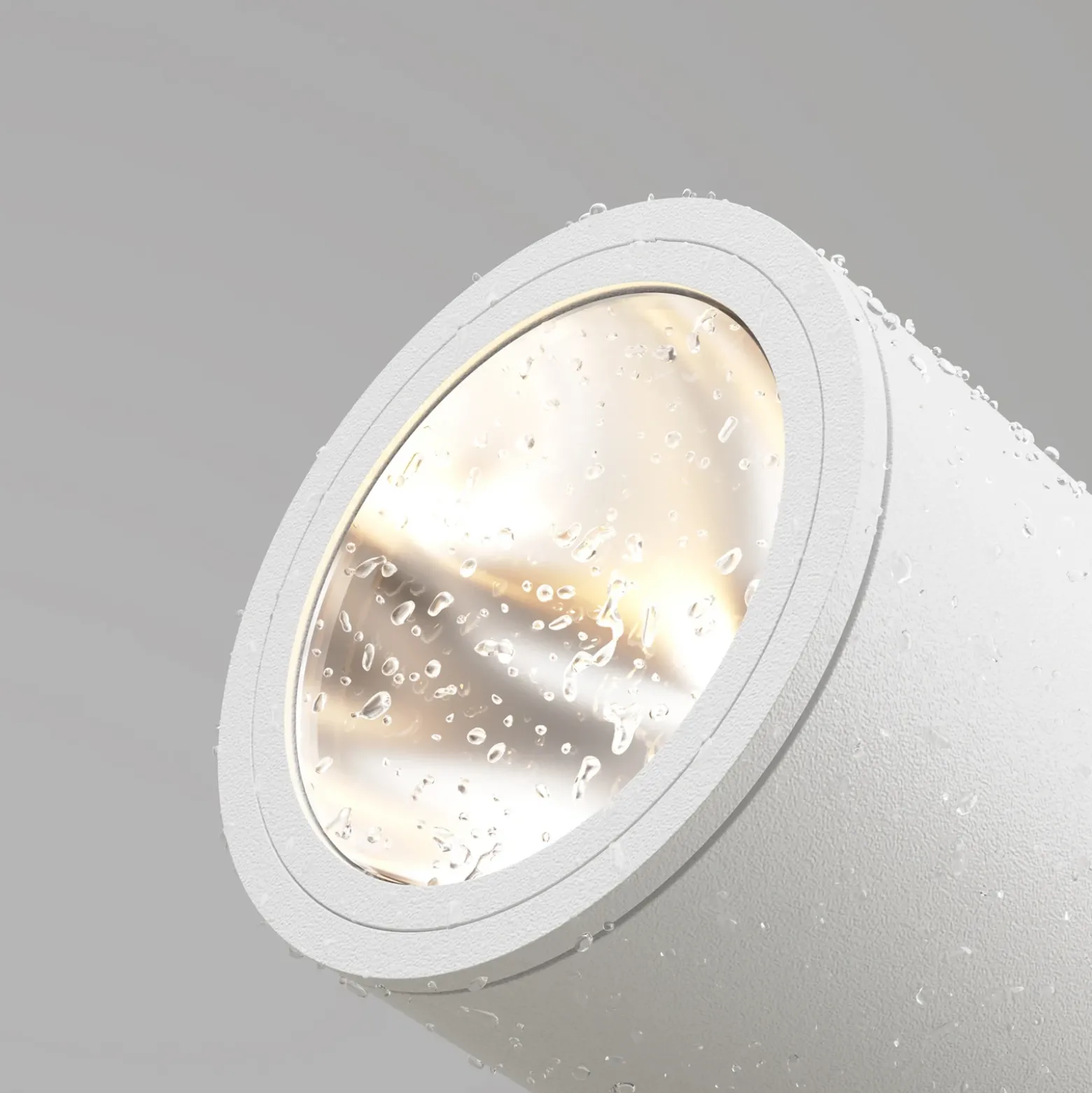 Maytoni foco LED con pica Bern, blanco, aluminio, IP65