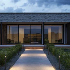 Maytoni Hagen Bolardo luminoso LED, 3000K, grafito