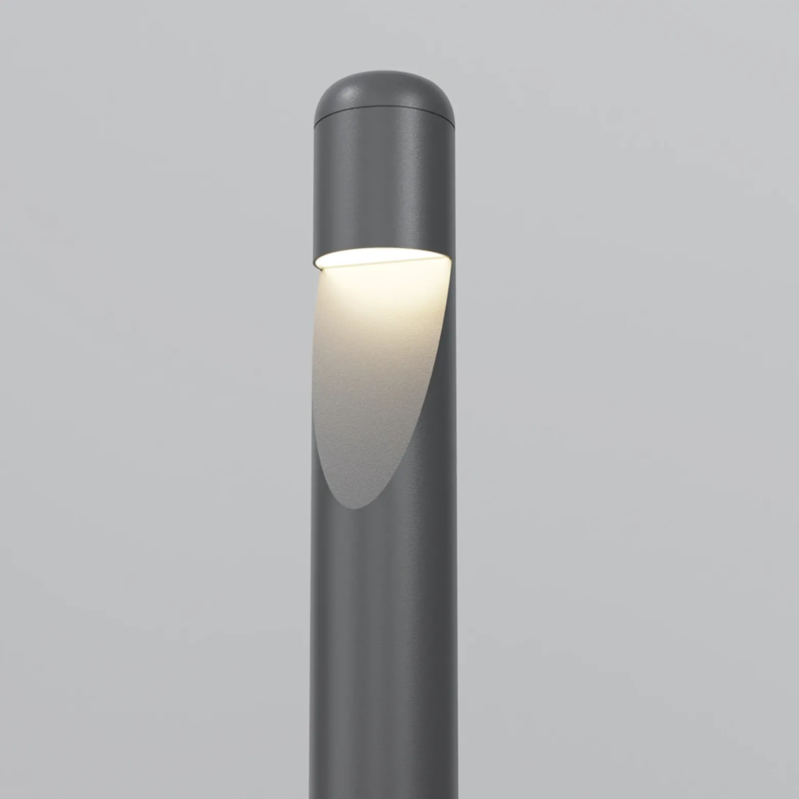 Maytoni Hagen Bolardo luminoso LED, 3000K, grafito