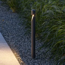 Maytoni Hagen Bolardo luminoso LED, 3000K, grafito