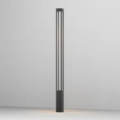 Maytoni Lámpara de exterior LED Elbe, altura 200 cm, color grafito