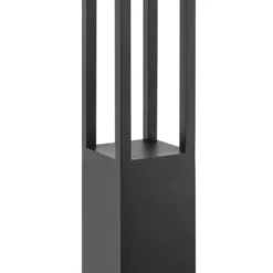 Maytoni Lámpara de exterior LED Elbe, altura 200 cm, color grafito