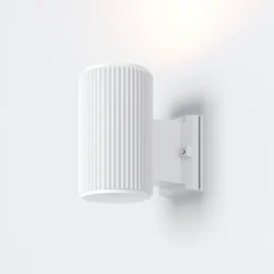 Maytoni Rando aplique de exterior, 1 luz, blanco