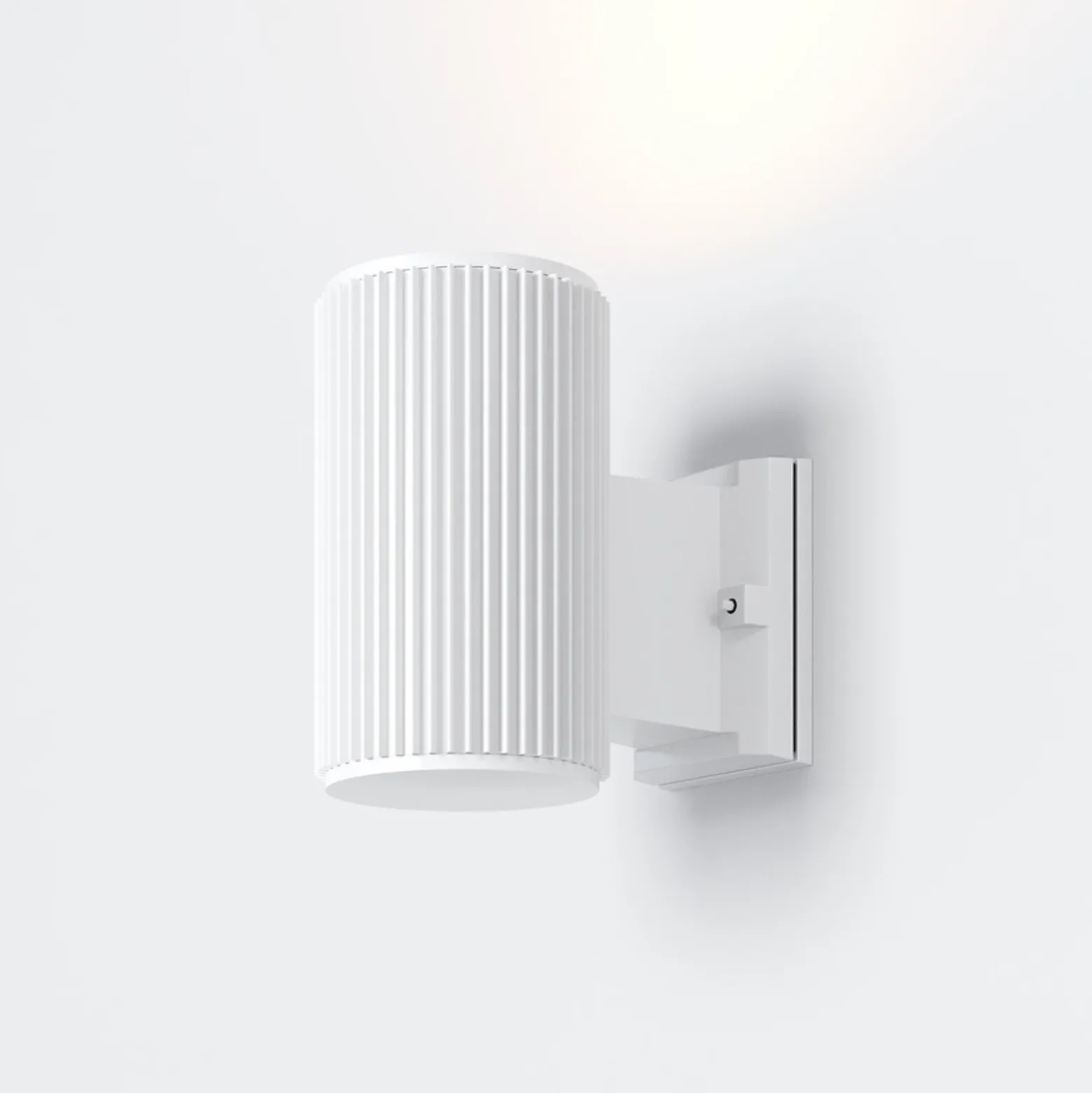 Maytoni Rando aplique de exterior, 1 luz, blanco
