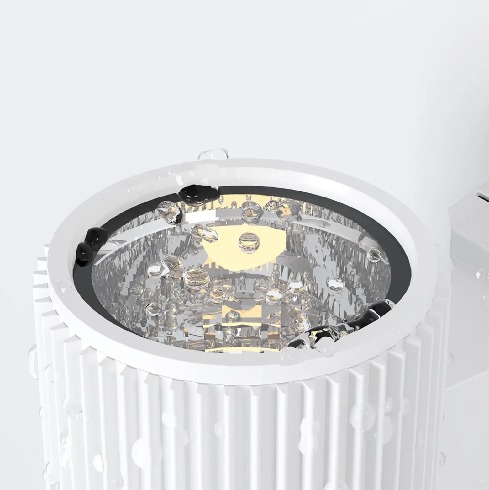 Maytoni Rando aplique de exterior, 1 luz, blanco