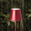 Mini lámpara LED recargable de sobremesa Nuindie, Easy Connect, roja,