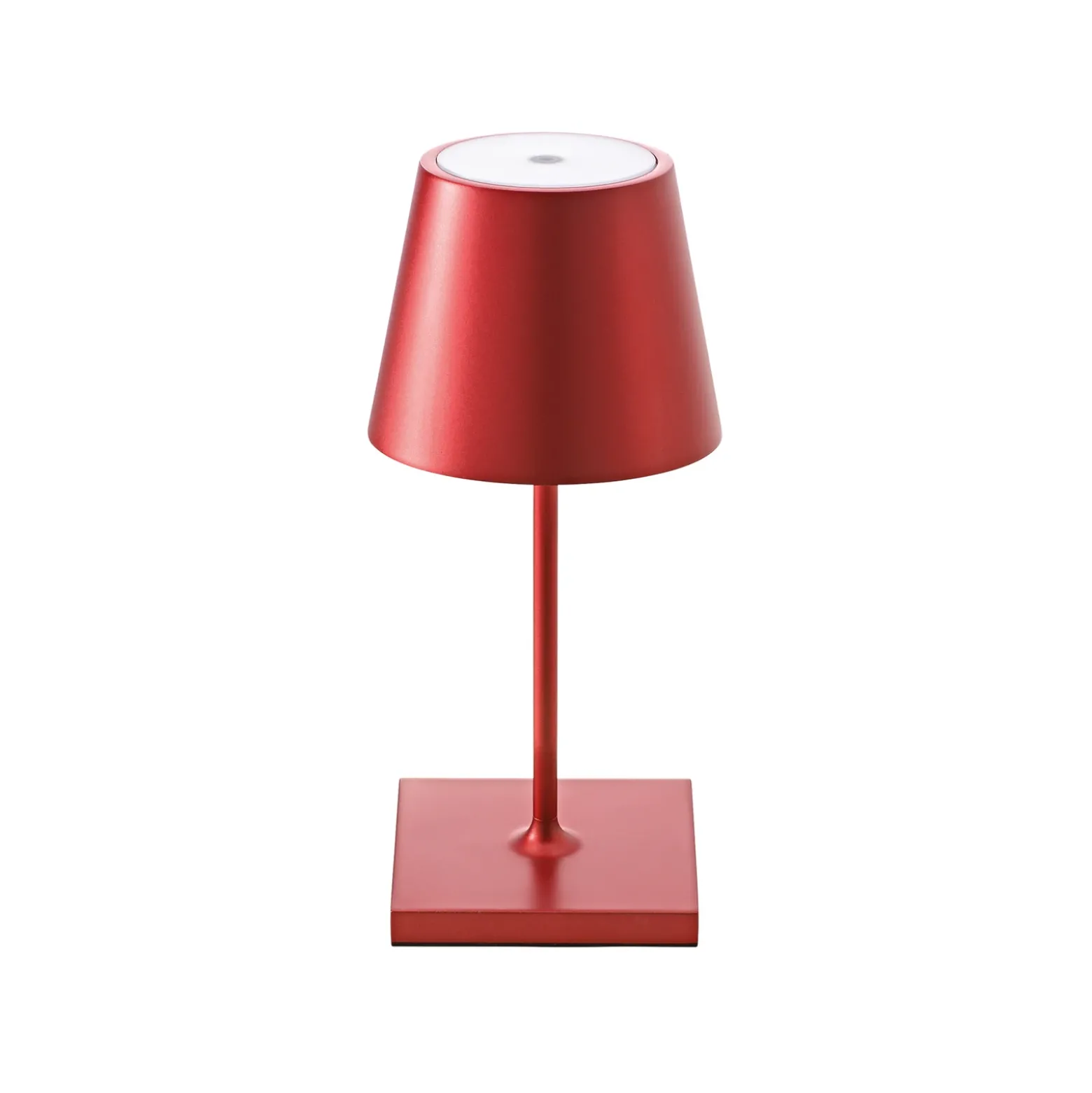 Mini lámpara LED recargable de sobremesa Nuindie, Easy Connect, roja,