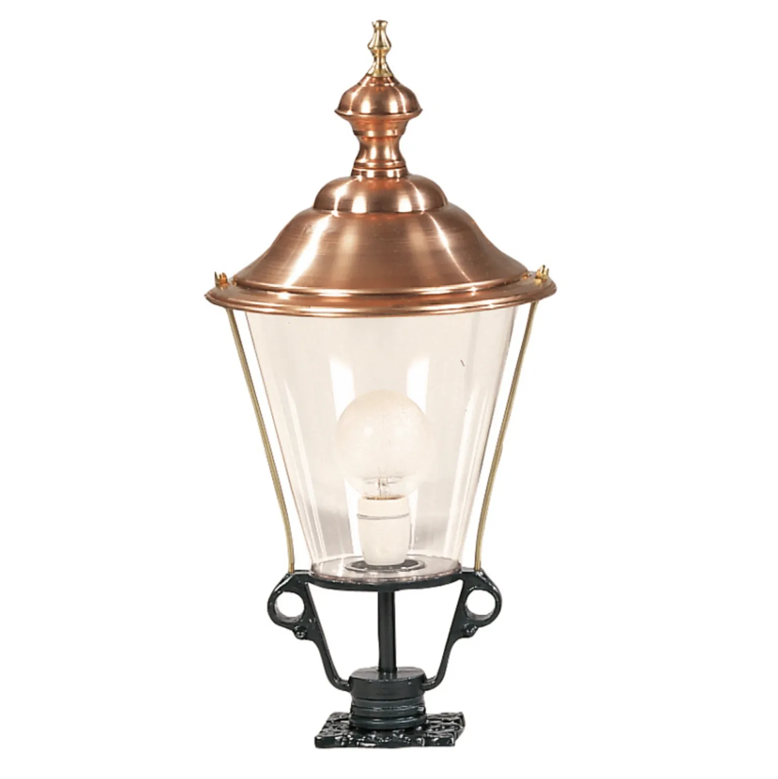 Mite luminoso K3B con cubierta de cobre, negro