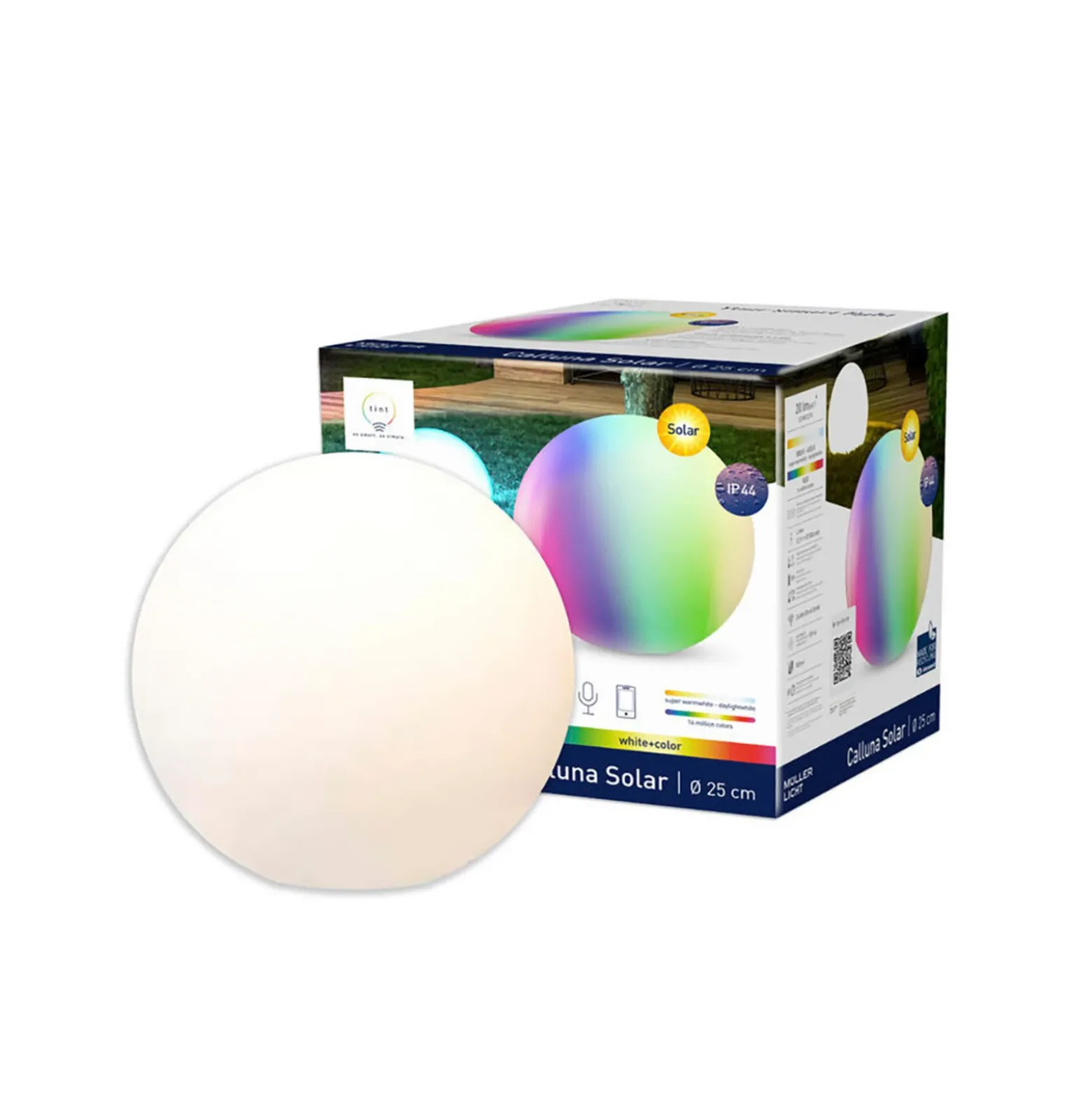 Müller Licht tint Calluna Solar, CCT, RGB, Ø 25 cm