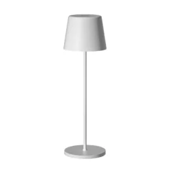 Müller Licht tint Lámpara de mesa LED recargable Dalia, aluminio, blanco