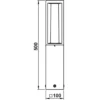 Moderna baliza de aluminio 936, negro