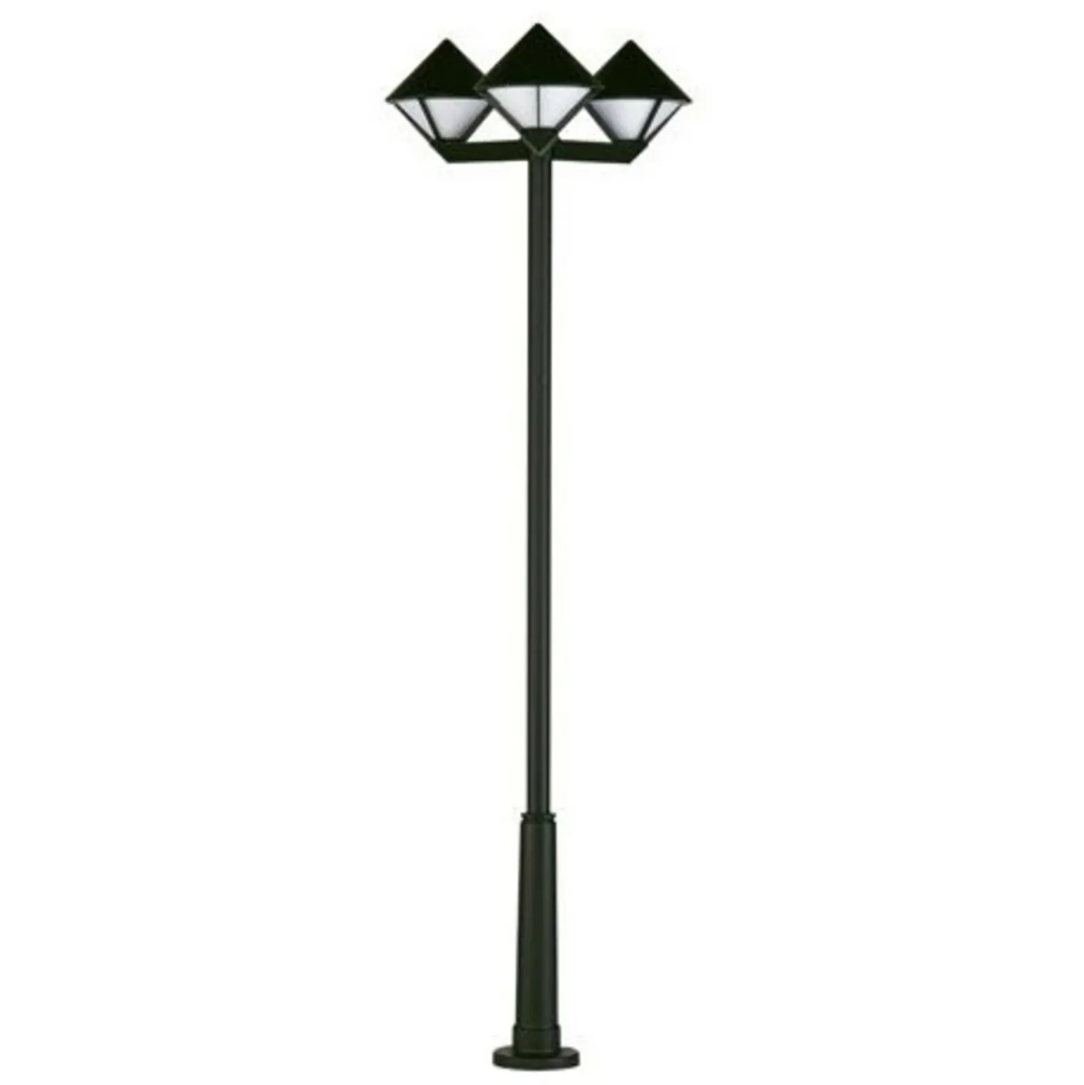 Moderna farola 181, negra, 3 luces